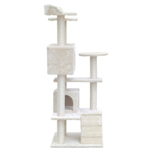 Load image into Gallery viewer, i.Pet Cat Tree 134cm Trees Scratching Post Scratcher Tower Condo House Furniture Wood Beige Aus