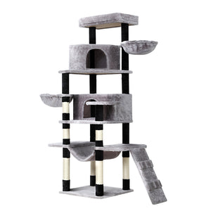 3.2 i.Pet Cat Tree Tower Scratching Post Scratcher Wood Condo House Play Bed 161cm