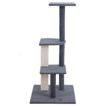 Load image into Gallery viewer, i.Pet Cat Tree 124cm Trees Scratching Post Scratcher Tower Condo House Furniture Wood Steps