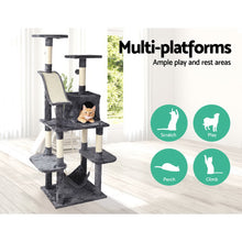 Load image into Gallery viewer, i.Pet Cat Tree 171cm Trees Scratching Post Scratcher Tower Condo House Furniture Wood Aus