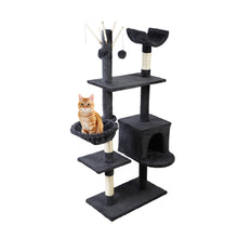 Load image into Gallery viewer, i.Pet Cat Tree 140cm Trees Scratching Post Scratcher Tower Condo House Furniture Wood Aus