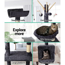 Load image into Gallery viewer, i.Pet Cat Tree 140cm Trees Scratching Post Scratcher Tower Condo House Furniture Wood Aus