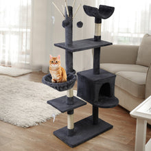 Load image into Gallery viewer, i.Pet Cat Tree 140cm Trees Scratching Post Scratcher Tower Condo House Furniture Wood Aus