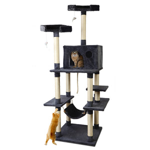 i.Pet Cat Tree 184cm Trees Scratching Post Scratcher Tower Condo House Furniture Wood Aus