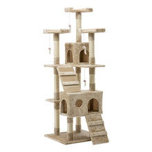 Load image into Gallery viewer, i.Pet Cat Tree 180cm Trees Scratching Post Scratcher Tower Condo House Furniture Wood Beige Aus