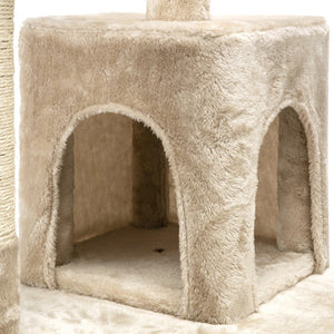 i.Pet Cat Tree 180cm Trees Scratching Post Scratcher Tower Condo House Furniture Wood Beige Aus