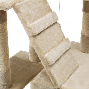 i.Pet Cat Tree 180cm Trees Scratching Post Scratcher Tower Condo House Furniture Wood Beige Aus