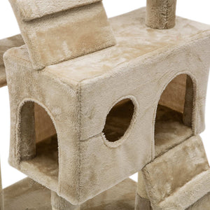 i.Pet Cat Tree 180cm Trees Scratching Post Scratcher Tower Condo House Furniture Wood Beige Aus