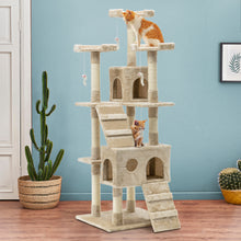 Load image into Gallery viewer, i.Pet Cat Tree 180cm Trees Scratching Post Scratcher Tower Condo House Furniture Wood Beige Aus