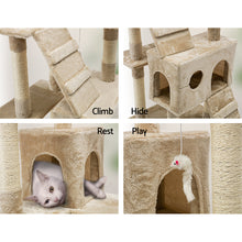 Load image into Gallery viewer, i.Pet Cat Tree 180cm Trees Scratching Post Scratcher Tower Condo House Furniture Wood Beige Aus