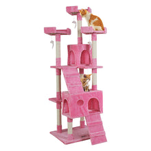 Load image into Gallery viewer, Cat Tree 180cm Trees Scratching Post Scratcher Tower Condo House Furniture Wood Pink Aus