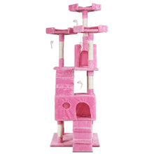 Load image into Gallery viewer, Cat Tree 180cm Trees Scratching Post Scratcher Tower Condo House Furniture Wood Pink Aus