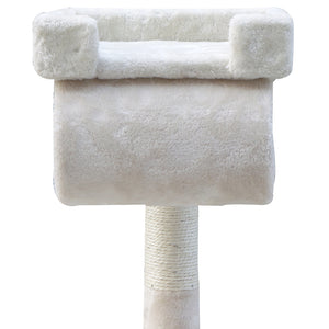 i.Pet Cat Tree 141cm Trees Scratching Post Scratcher Tower Condo House Furniture Wood Beige Aus