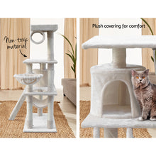 Load image into Gallery viewer, i.Pet Cat Tree 141cm Trees Scratching Post Scratcher Tower Condo House Furniture Wood Beige Aus