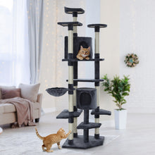 Load image into Gallery viewer, i.Pet Cat Tree 203cm Trees Scratching Post Scratcher Tower Condo House Furniture Wood