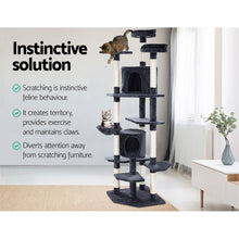 Load image into Gallery viewer, i.Pet Cat Tree 203cm Trees Scratching Post Scratcher Tower Condo House Furniture Wood