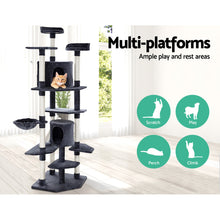 Load image into Gallery viewer, i.Pet Cat Tree 203cm Trees Scratching Post Scratcher Tower Condo House Furniture Wood