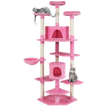 Load image into Gallery viewer, i.Pet Cat Tree 203cm Trees Scratching Post Scratcher Tower Condo House Furniture Wood Pink