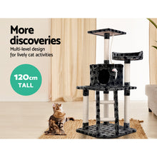 Load image into Gallery viewer, i.Pet Cat Tree 120cm Trees Scratching Post Scratcher Tower Condo House Furniture Wood 120cm Aus