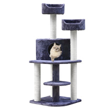 Load image into Gallery viewer, i.Pet Cat Tree 126cm Trees Scratching Post Scratcher Tower Condo House Furniture Wood Aus