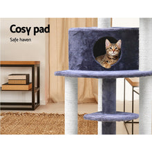 Load image into Gallery viewer, i.Pet Cat Tree 126cm Trees Scratching Post Scratcher Tower Condo House Furniture Wood Aus