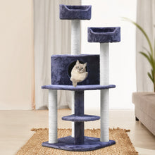 Load image into Gallery viewer, i.Pet Cat Tree 126cm Trees Scratching Post Scratcher Tower Condo House Furniture Wood Aus