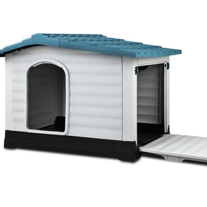 i.Pet Weatherproof Dog Kennel - Blue Aus