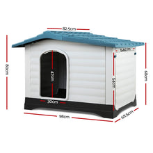 Load image into Gallery viewer, i.Pet Weatherproof Dog Kennel - Blue Aus