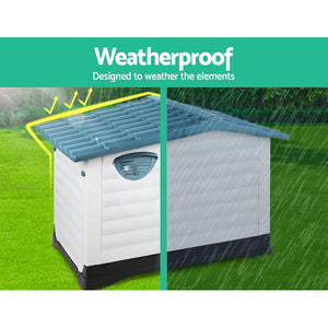 i.Pet Weatherproof Dog Kennel - Blue Aus