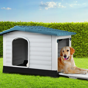 i.Pet Weatherproof Dog Kennel - Blue Aus