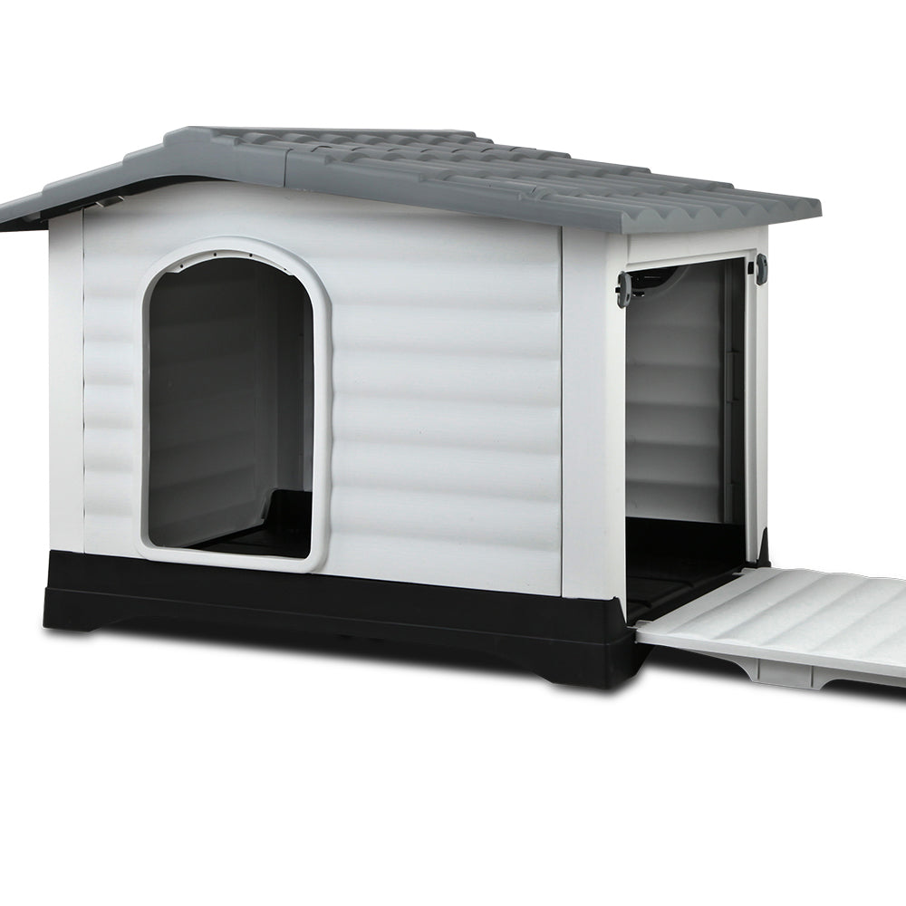 i.Pet Extra Extra Large Dog Kennel - Grey Aus