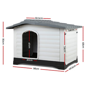 i.Pet Extra Extra Large Dog Kennel - Grey Aus