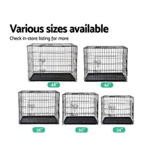 Load image into Gallery viewer, i.Pet 24inch Pet Cage - Black Aus