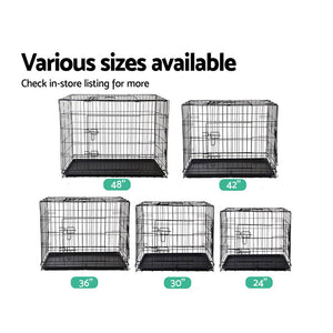 i.Pet 24inch Pet Cage - Black Aus