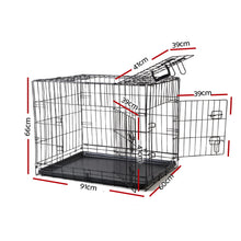 Load image into Gallery viewer, i.Pet 36inch Pet Cage - Black