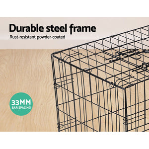 i.Pet 42inch Pet Cage - Black Aus