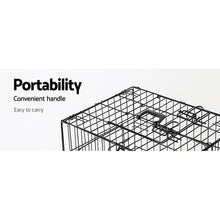 Load image into Gallery viewer, i.Pet 42inch Pet Cage - Black Aus