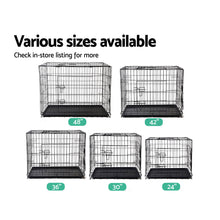 Load image into Gallery viewer, i.Pet 42inch Pet Cage - Black Aus