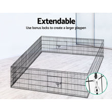 Load image into Gallery viewer, i.Pet 24&quot; 8 Panel Pet Dog Playpen Puppy Exercise Cage Enclosure Play Pen Fence Aus