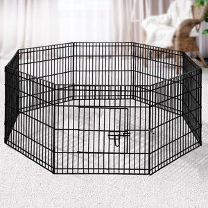 i.Pet 24" 8 Panel Pet Dog Playpen Puppy Exercise Cage Enclosure Play Pen Fence Aus