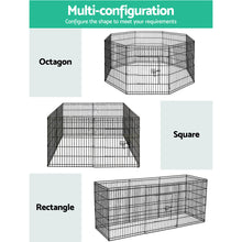 Load image into Gallery viewer, i.Pet 30&quot; 8 Panel Pet Dog Playpen Puppy Exercise Cage Enclosure Play Pen Fence Aus