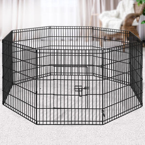 i.Pet 30" 8 Panel Pet Dog Playpen Puppy Exercise Cage Enclosure Play Pen Fence Aus