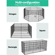 Load image into Gallery viewer, i.Pet 2X30&quot; 8 Panel Pet Dog Playpen Puppy Exercise Cage Enclosure Fence Play Pen Aus