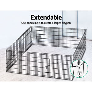 i.Pet 2X30" 8 Panel Pet Dog Playpen Puppy Exercise Cage Enclosure Fence Play Pen Aus