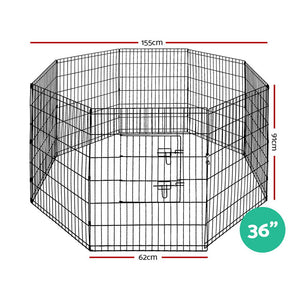 i.Pet 36" 8 Panel Pet Dog Playpen Puppy Exercise Cage Enclosure Play Pen Fence Aus