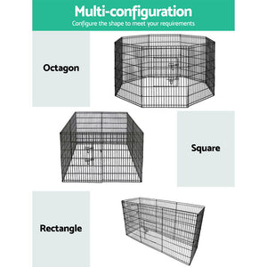 i.Pet 36" 8 Panel Pet Dog Playpen Puppy Exercise Cage Enclosure Play Pen Fence Aus