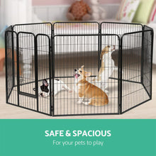 Load image into Gallery viewer, i.Pet 8 Panel Pet Dog Playpen Puppy Exercise Cage Enclosure Fence Play Pen 80x100cm Aus