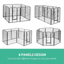 Load image into Gallery viewer, i.Pet 8 Panel Pet Dog Playpen Puppy Exercise Cage Enclosure Fence Play Pen 80x100cm Aus