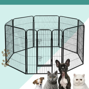 i.Pet 8 Panel Pet Dog Playpen Puppy Exercise Cage Enclosure Fence Play Pen 80x100cm Aus