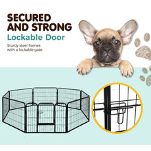 Load image into Gallery viewer, i.Pet 8 Panel Pet Dog Playpen Puppy Exercise Cage Enclosure Fence Play Pen 80x60cm Aus